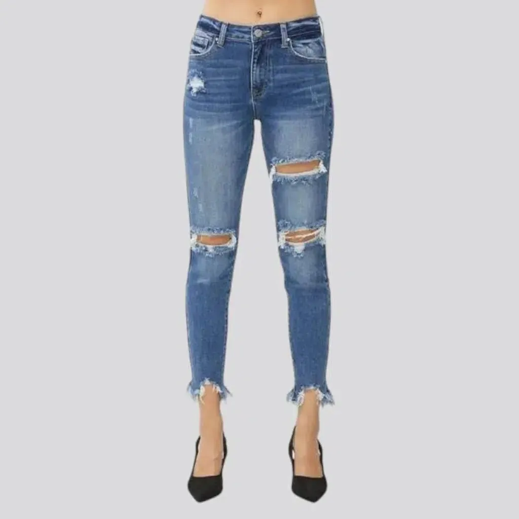 Women's ankle-length jeans