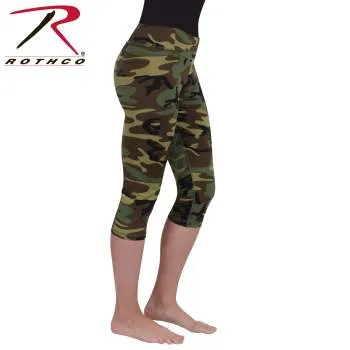 Womens Camo Workout Performance Capris