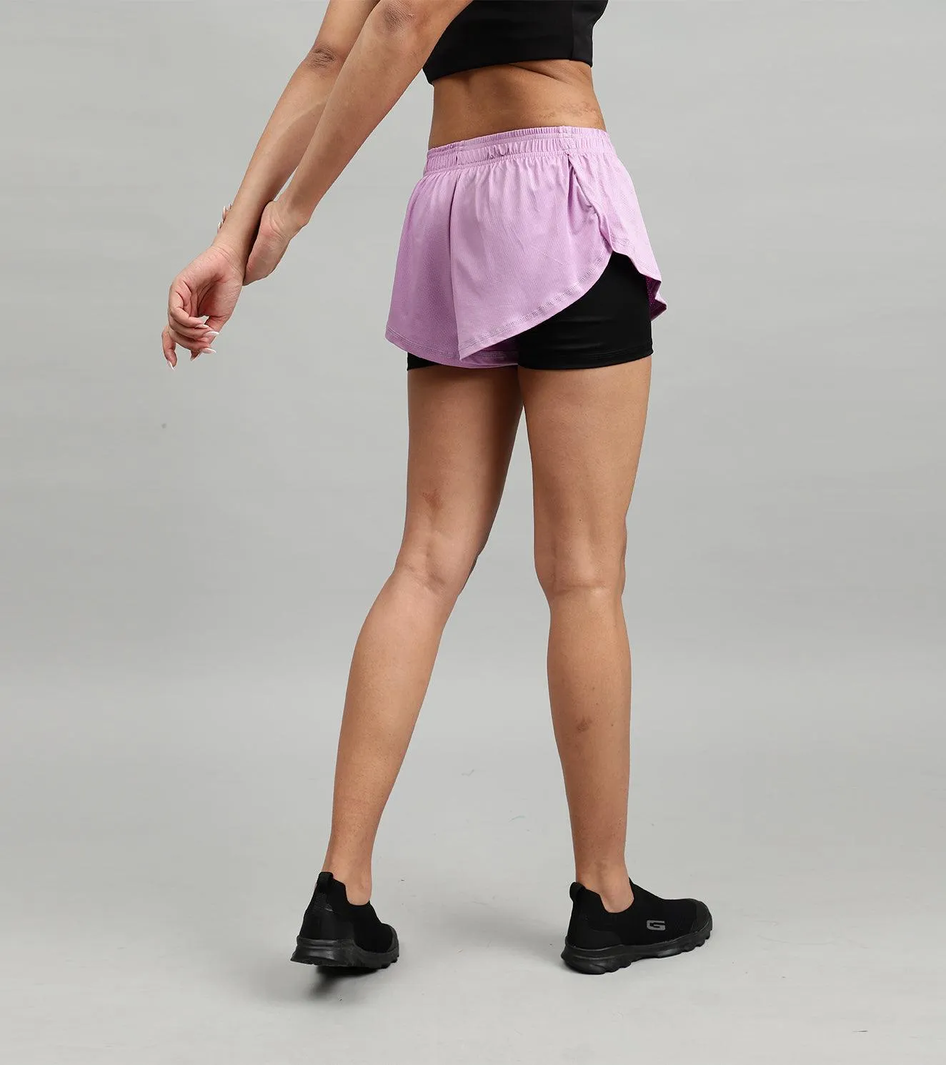 Women's Running & Yoga shorts with compression