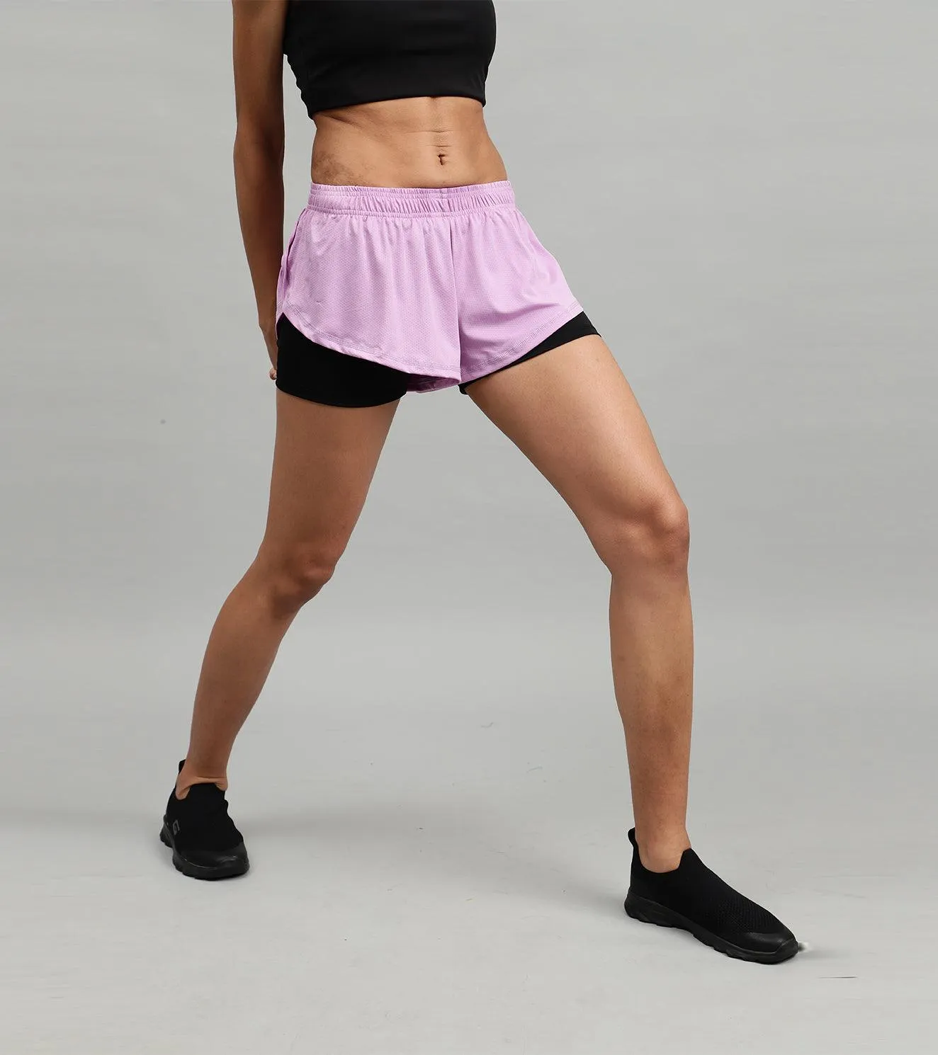 Women's Running & Yoga shorts with compression