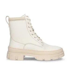 Women's Tea White Boots Zipper Chunky